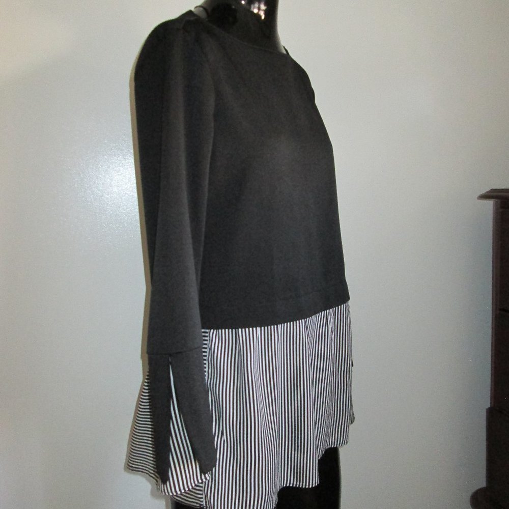 Zara Basic Collection Black Knit Tunic - image 3